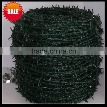 HOT!! pvc coated 10 gauge wire barbed wire