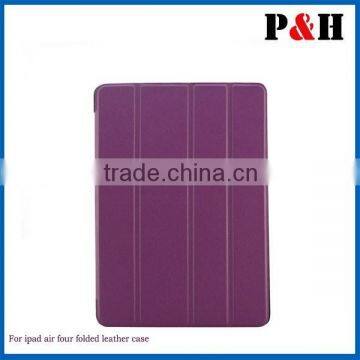 PU Leather book cover for ipad air and stand case and wallet case with factory new arrival