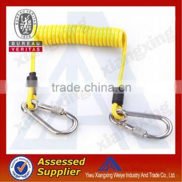 Lovely yellow cheapest new arrived cute stylish Plastic customized spiral lanyard