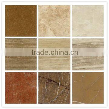 Different sizes and types of composite marble flooring tile