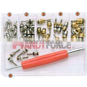 41PCS Valve Core Repair Kit, Air Condition Service Tools of Auto Repair Tools