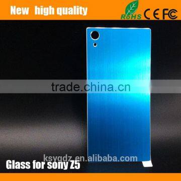 2.5D Titanium Alloy Brushed Metal Tempered Glass Screen Protector Guard for SONY Z5 photo-5