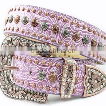Pink Rhinestone Belts Sale in Western Stores Online photo-2