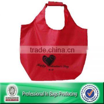 Customized Cheap Polyester Folding Custom Reusable Shopping Bag Tote Bag