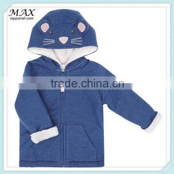 Kids Clothing Wholesale Jackets Baby's Mouse Zipper Jackets Zipper Hooded Jackets