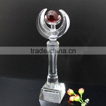 2016 New Crystal Glass Products Red Ball Trophy photo-2