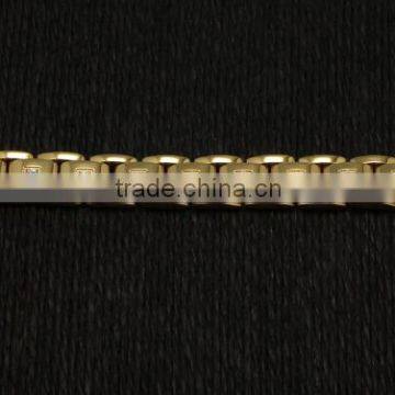 Fashion Bracelet 2016 Wholesale Mens Bracelet Jewelry Gold CNC CZ Stone 316l Stainless Steel Bracele photo-4