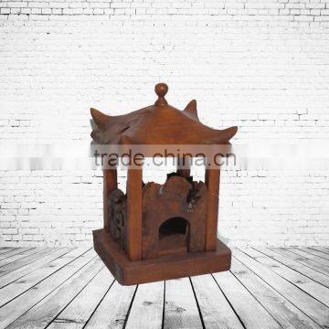 Wood Carving Art Craft Mini Pavilion