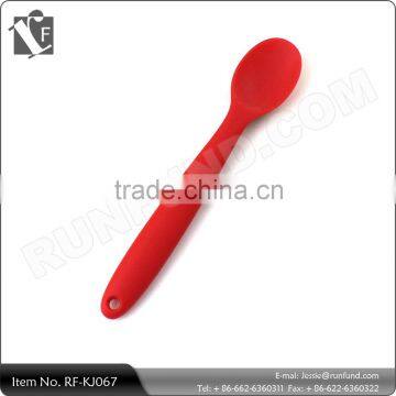 Solid Silicone Spoon , Red