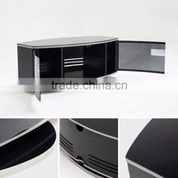 Bedroom Lcd Crystal Glass Extension Tv Stands Made In China photo-3