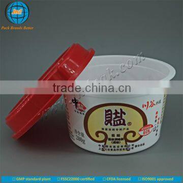 Plastic Salt Cup With Cap With FSSC22000 Certified by GMP Standard Plant-offset Printing With Private Logo Available photo-2