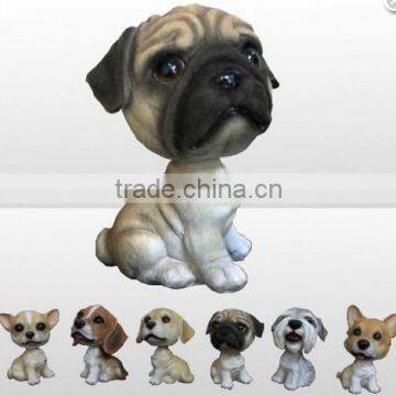 Pug dog bobbleheads