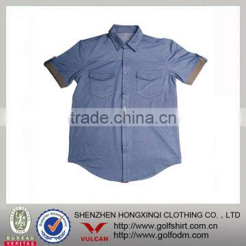 Men's Casual Dress Shirt Short Sleeve