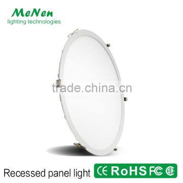 Dark mounted round panel light