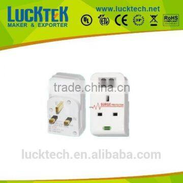 BS UK type power socket adapter with RJ11 telephone port