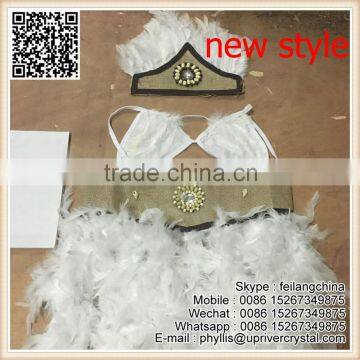 New Arrived Sexy Samba Party Girl Dance Feather Costume