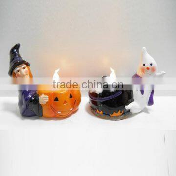 High quality halloween candle holder ceramic decor