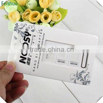 High quality promotional 2 in 1 for nano sim adapter