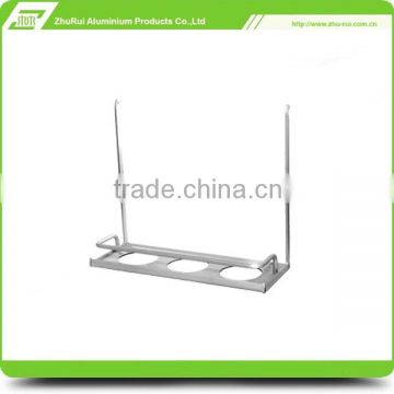 anodize silver aluminum alloy 6063 and convenient pensile kitchen shelf rack/kitchen ware/ kitchen supplies