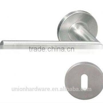 Modern Oval Shape Stainless Steel Door Handle With Escutcheon photo-2