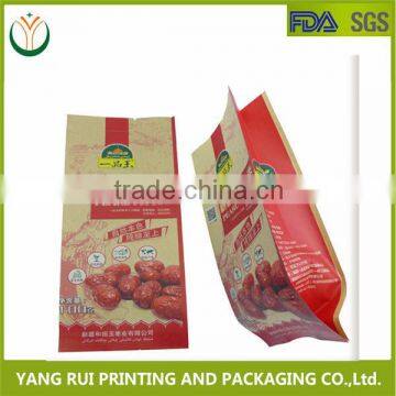 Bulk Buy From China Side Gusset Flat Bottom Kraft Paper Food Bag