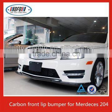 Carbon Fiber Front Bumper Lip Spoiler Bodykit Fit for 2010-12 MERCEDES W204 C63 SEDAN