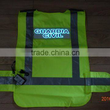 PYL-EL-SV001-GC-USB High quality stable Outdoor waterproof ELsafety vest