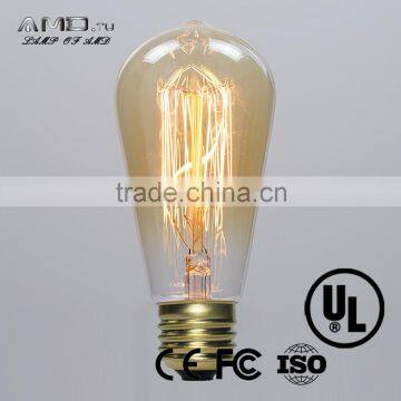 st64 Incandescent edison daylight bulb E26 E27 B22 CE RoHS FCC approved