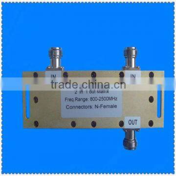 2 in 1 Out 3db Hybrid Coupler / Hybrid Combiner 800 - 2500MHz ( 2:1 Combiner )n Female photo-2