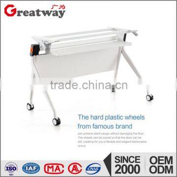 folding study table and chair training computer table metal folding table