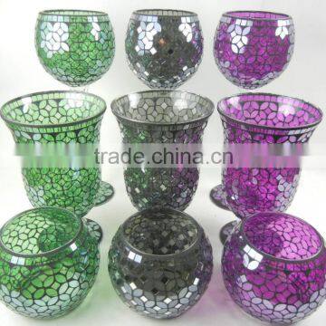 Popular chinese mosaic vases and candle holders