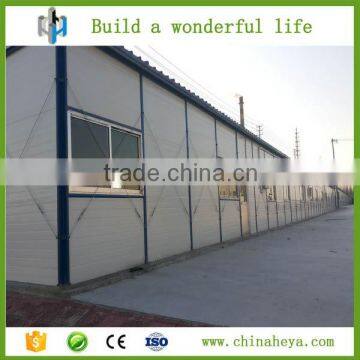 Export cheap one floor Steel frame precast movable house with sandwich panel