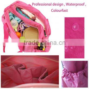 Golden Supplier Pure Color Simple Style Yummy Mummy Diaper Bag