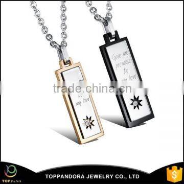 cheap price stainless steel pendant wholesale with engraving words