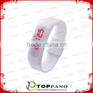 Custom logo Silicone Digital LED Sports Bracelet Wrist Watch ,new fashion led watch