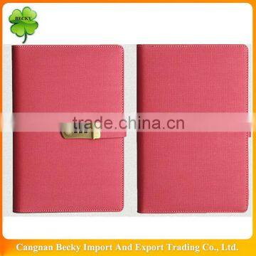 2014 Hot selling leather school paper eco friendly custom spiral notebooks