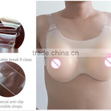 Hot sale silicone fake breast hot open breast forms for man 1000g/pair free shipping