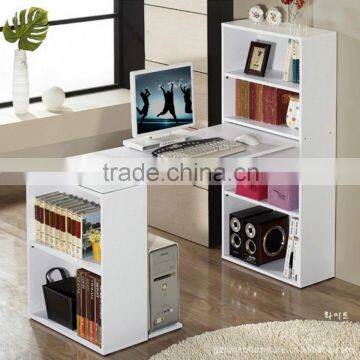 Europe Home Furniture Type and No Folded computer table with bookshelf