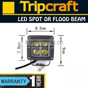 16W square recessed led truckor working lights,10~30V DC IP67 16W LED WORKING LIGHT for truck tripcraft