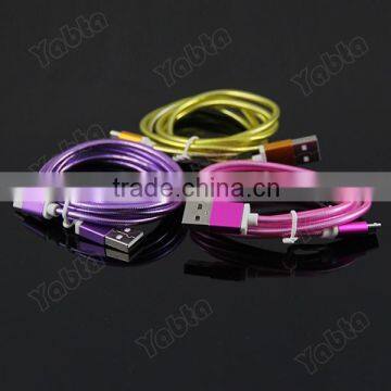 Shenzhen 2015 NEW Transparent Crystal 5 Pin Micro USB Data Cable