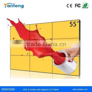 55inch 700nits Samsung 3.9mm Ultra Narrow Bezel LCD Video Wall for Advertising