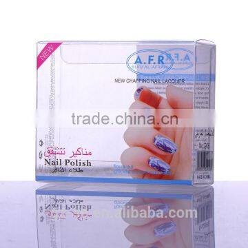 Nail art printed small clear plastic packaging boxes