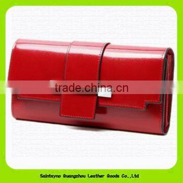 14358 Newest popular genuine leather women clutch purse wallets