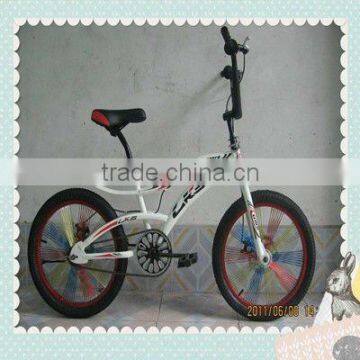 color spoke and four feet socles of bmx bike 20"