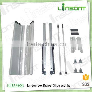 China supplier full extension soft close tandem box drawer slide furniture drawer slides