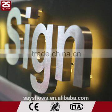 High Brightness lighted alphabet metal letter sign