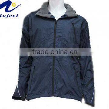 plain black 100% polyamide jacket