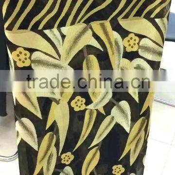 Golden Jacquard Shine Dress Fabric Gold Thread Lurex Tulle Fabric for Dresses photo-2