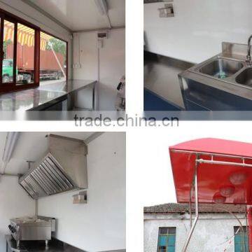 Practical Stainless Steel Commercial Outdoor Street Mobile Crepe Food Cart for Sale High Quality photo-6