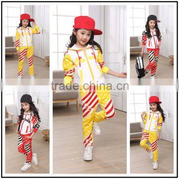 Alibaba china fashion children hoodie sports suits